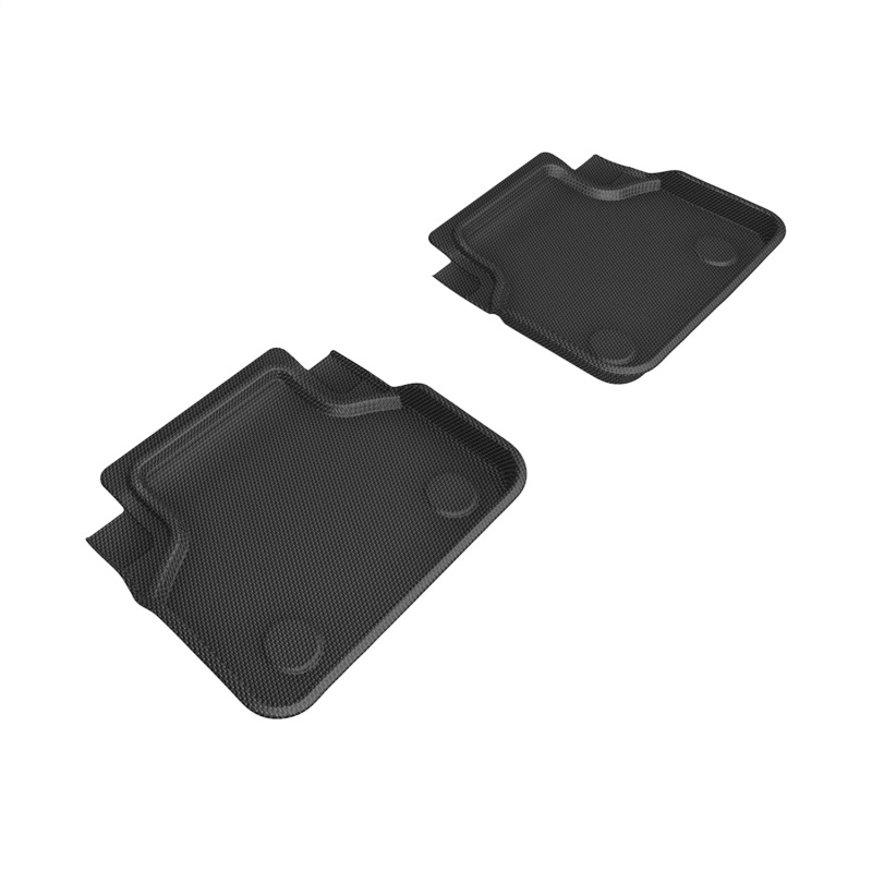 BMW 8 Series Gran Coupe Floor Mats - Rear - 3D MAXpider - Kagu Series - Black - `18-`27